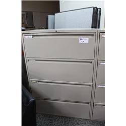 Grey 4 Drawer Lateral File Cabinet