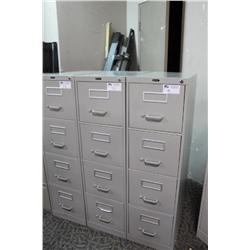 4 Drawer Grey Letter File Cabinet