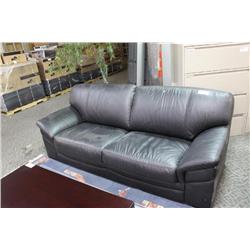 Black Leather Sofa