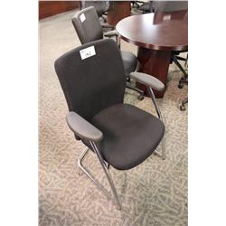 Black Fabric Client Chair