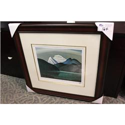 Limited Edition Print Mountain And Lake By