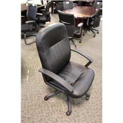 Black Leather Executive Boardroom Chair