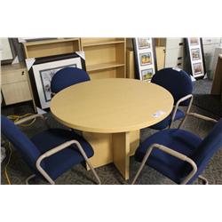 Maple Round Conference Table