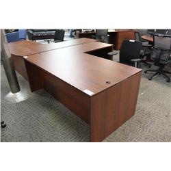 Mahogany 6' Executive Desk With Return