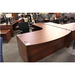 Mahogany 6' Executive Desk With Return