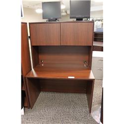 Mahogany 48  Computer Desk With Hutch