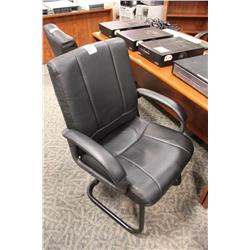 Black Leather Client Chair