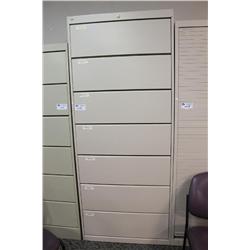 Beige 7 Drawer Tab File