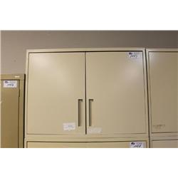 Beige Double Door Storage Cabinet