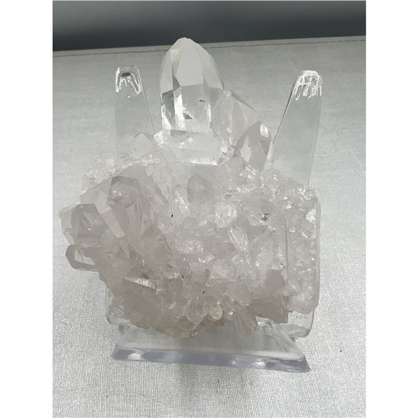 2.7 inch Clear Quartz cluster with Aura