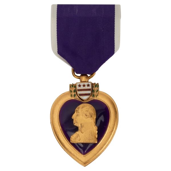 WWII Purple Heart Medal & Case - William R. Meek
