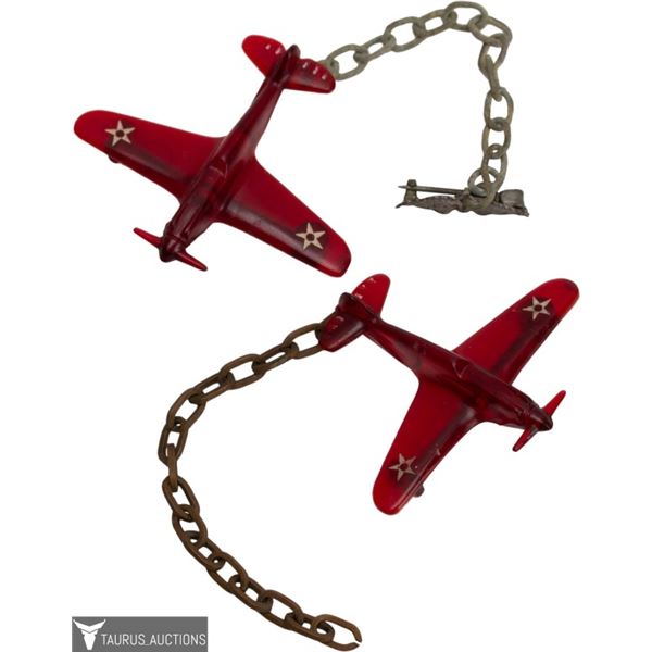 WWII Sweetheart Airplane & Wings Brooch