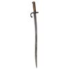 Image 5 : 1870s French Brass Handled Bayonet & Scabbard