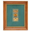 Image 1 : Three Framed WWII US Army Cap Badges