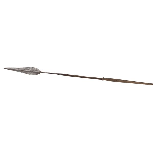 20th c. Wood Handled African Throwing Spear
