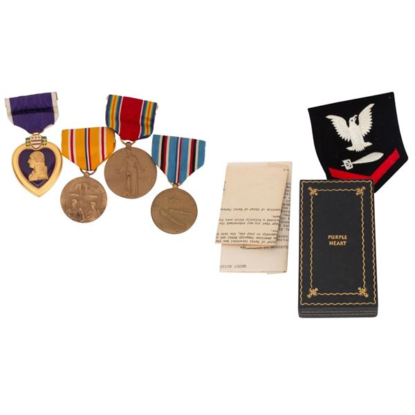 Purple Heart & Campaign Medals - Robert E. Furno