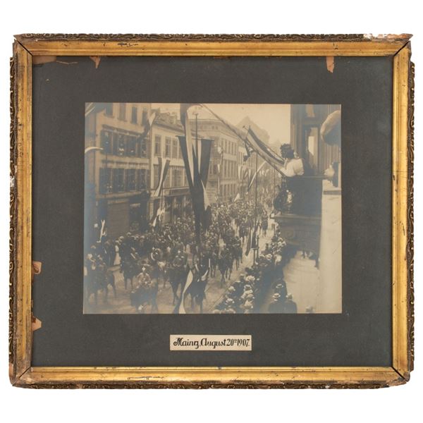 1907 Kaiser Wilhelm II German Parade Photograph