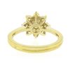 Image 6 : NEW Classic 18k Yellow Gold 5.25mm Pearl.40 ctw Round Diamond Flower Cluster Rin