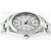 Image 7 : Rolex Mens Stainless Steel White Index Smooth Bezel Oyster Band Datejust Wristwa