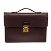 Louis Vuitton Burgundy Taiga Leather Serviette Clado Briefcase