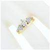Image 3 : 14K TT Gold 0.70 ctw Marquise Diamond Solitaire Engagement Custom Wedding Ring S
