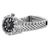Image 6 : Rolex Ladies Stainless Steel Black Diamond Date Wristwatch 26MM
