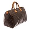 Image 2 : Louis Vuitton Brown Monogram Canvas Speedy 35 Satchel Bag