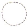 Image 5 : 14k Yellow Gold 15 ctw Oval Amethyst 16.25" by the Yard Curb Link Chain Necklace
