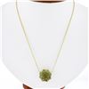 Image 1 : NEW 14K Yellow Gold 13 ctw Star Snowflake Cut Smoky Quartz Pendant Chain Necklac