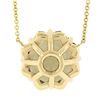 Image 6 : NEW 14K Yellow Gold 13 ctw Star Snowflake Cut Smoky Quartz Pendant Chain Necklac