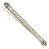 Image 4 : Antique Edwardian Platinum 1 ctw Old Cut Pave Diamond Filigree Long Bar Pin Broo