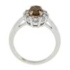 Image 8 : NEW 18k & 14k Gold GIA Fancy Dark Yellow Brown Solitaire w/ Diamond Halo Ring