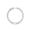 Image 4 : 3.25 ctw Diamond Hoop Earrings - 14KT White Gold