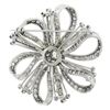 Image 4 : Vintage Platinum Gia 8.2 ctw Diamond Large Flower Statement Pin Brooch Pendant