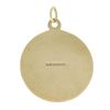 Image 1 : Vintage 9 ctw Gold Capricorn Zodiac Diamond Cut Textured Medallion Charm Pendant
