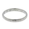 Image 1 : Antique 18K White Gold 2.6mm Engraved Textured Work Eternity Stackable Band Ring