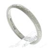 Image 2 : Antique 18K White Gold 2.6mm Engraved Textured Work Eternity Stackable Band Ring
