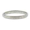 Image 4 : Antique 18K White Gold 2.6mm Engraved Textured Work Eternity Stackable Band Ring