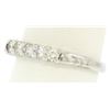 Image 3 : NEW Classic 14k White Gold 0.35 ctw Round Diamond Shared Prong Wedding Band Ring