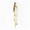 Image 6 : Vintage Allsopp Bliss 14k Two Tone Gold 10.55 ctw Amethyst Large Flower Brooch P