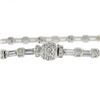 Image 5 : French 18k White Gold 4.09 ctw Baguette & Round Diamond Line Statement Bracelet