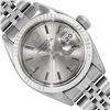 Image 1 : Rolex Ladies Stainless Steel Silver Index White Gold Fluted Bezel Date Watch
