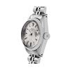 Image 7 : Rolex Ladies Stainless Steel Silver Index White Gold Fluted Bezel Date Watch