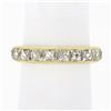 Image 1 : NEW 18k Yellow Gold 1.75 ctw French Cut Channel Diamond Stack Wedding Band Ring