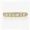 Image 4 : NEW 18k Yellow Gold 1.75 ctw French Cut Channel Diamond Stack Wedding Band Ring