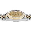 Image 6 : Rolex Mens Two Tone Sapphire Champagne Index Fluted Bezel Datejust With Rolex Bo