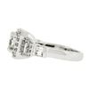 Image 4 : Solid 14k White Gold 1.46 ctw Radiant Diamond Engagement Ring