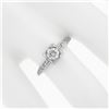 Image 7 : Vintage Jabel 18k Gold GIA 0.57 ctw European Diamond w/ Accents Engagement Ring