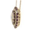 Image 6 : 18k Rose Gold 7.32 ctw Ruby & Diamond Round Pendant 19.5" By the Yard Necklace