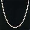 Image 4 : Cultured Pearl Strand Necklace w/ 14k White Gold Adjustable Length Cage Clasp
